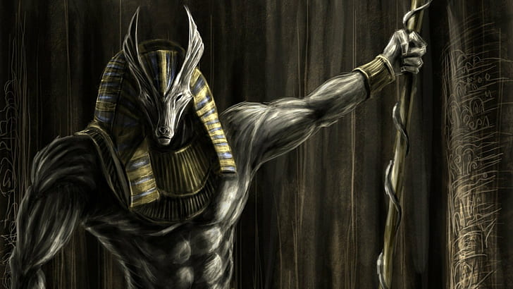 anubys, Dead, Egyptian, God, of, the, HD wallpaper