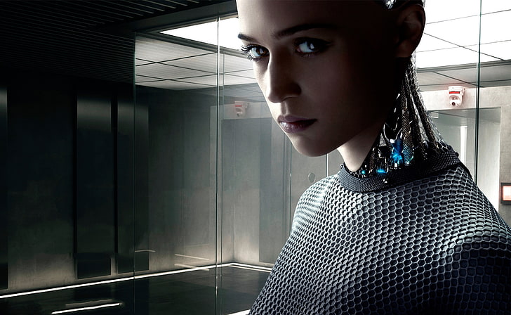 Ex Machina 2015 Movie, robot woman digital wallpaper, Movies