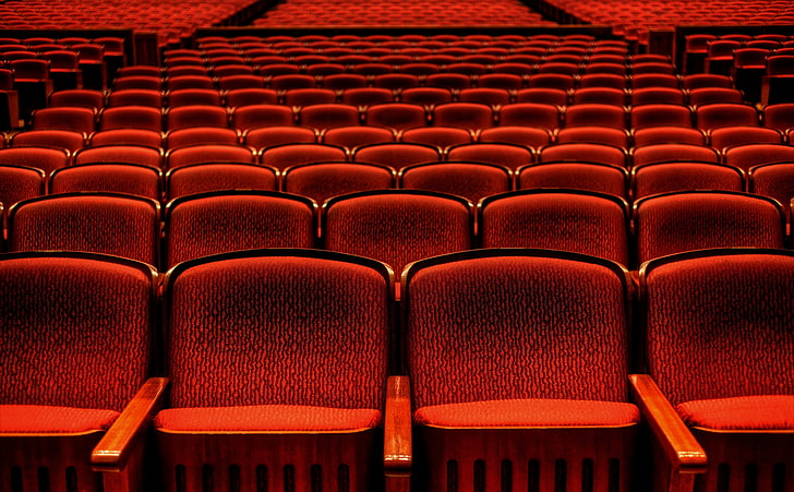HD wallpaper: Red Theater Seats, red corduroy cinema chairs, Architecture,  Japan | Wallpaper Flare