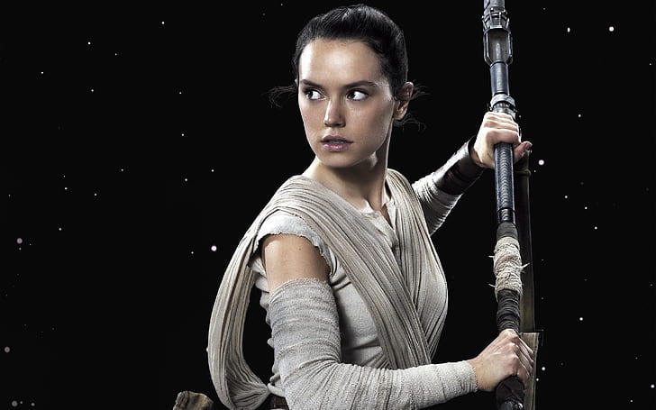 Daisy Ridley as Rey, Star Wars: The Force Awakens, star wars rey, HD wallpaper