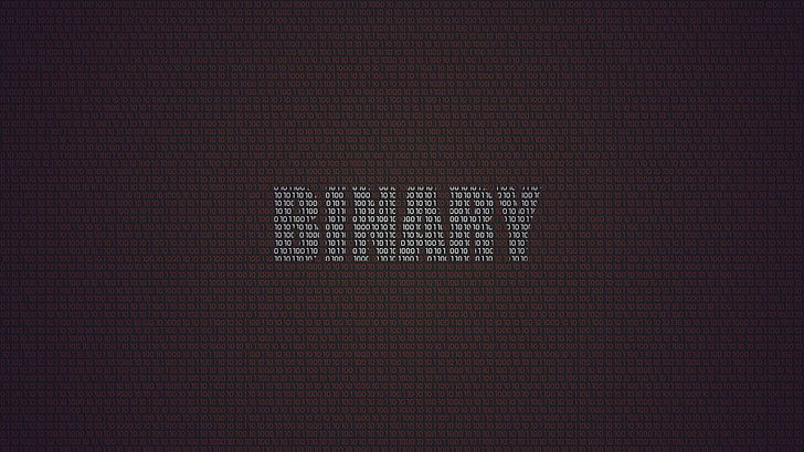 Binary text digital wallpaper, minimalism, digital art, numbers, HD wallpaper