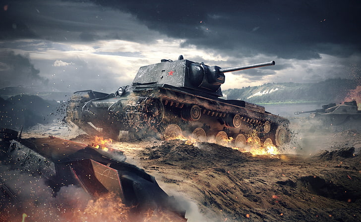 HD wallpaper: black battle tank digital wallpaper, world of tanks blitz,  wargaming net | Wallpaper Flare