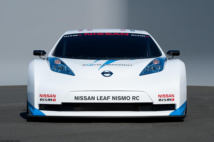 Download imagens O Nissan Leaf Nismo RC Conceito, 2018, 4k, vista frontal, elétrico  carro de corrida, carro desportivo, Japonês carros elétricos, ajuste de  Folh…