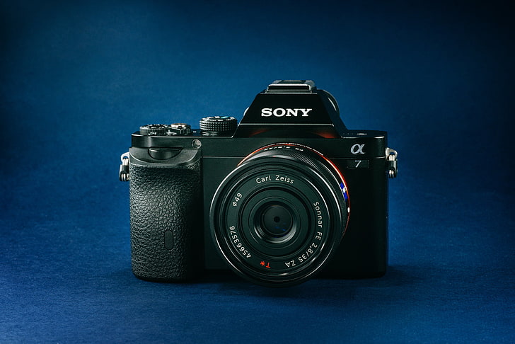 black Sony Alpha 7 camera, a7, camera - Photographic Equipment