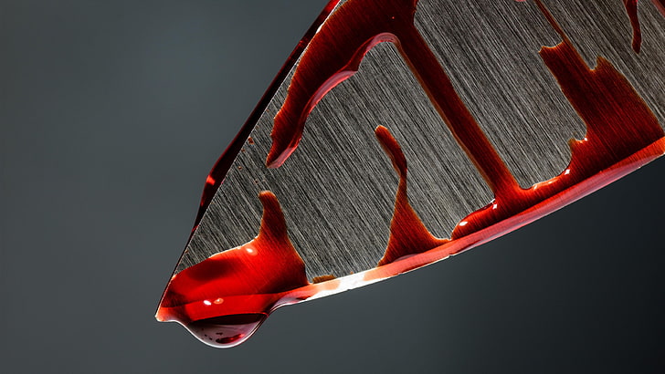 red, blood, knife, violence, studio shot, close-up, indoors, HD wallpaper