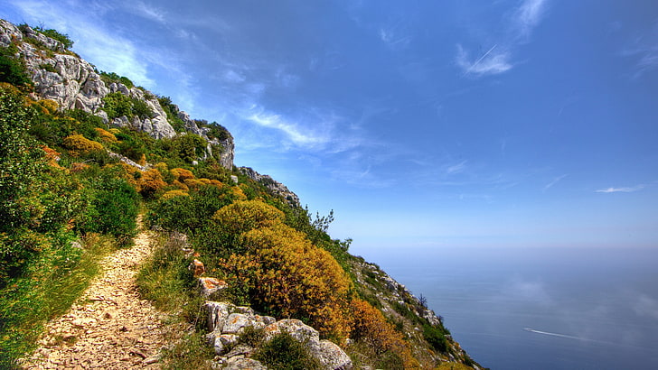 sea, coast, nature, landscape, rock, beauty in nature, scenics - nature, HD wallpaper