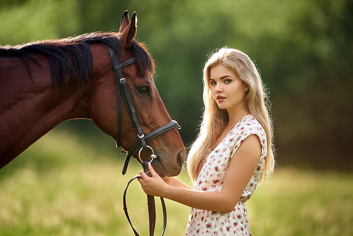 girl, horse, Czech Republic, Milan R, Lucka, Beautiful Lucka