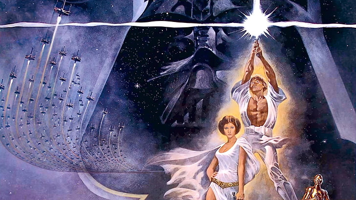 star wars c3po darth vader luke skywalker leia organa Video Games Star Wars HD Art, HD wallpaper
