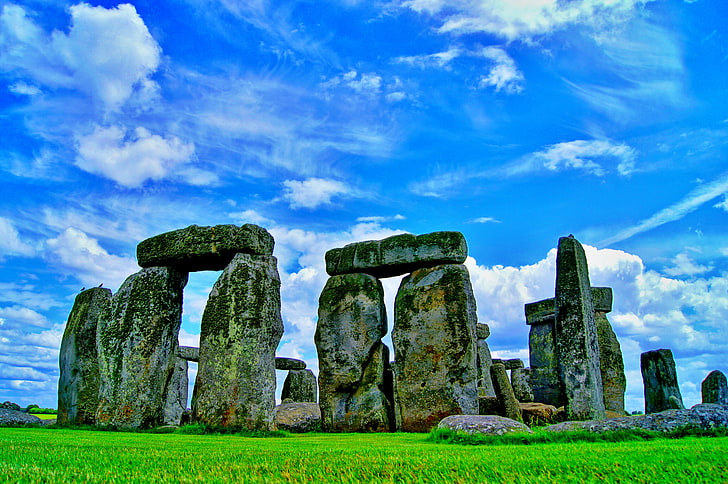 Stonehenge, England, memorial, stones, history, famous Place, HD wallpaper