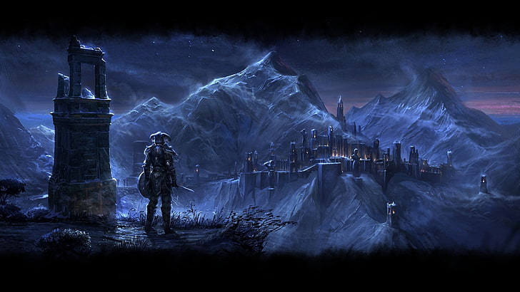 game cover screengrab, The Elder Scrolls Online, video games, HD wallpaper