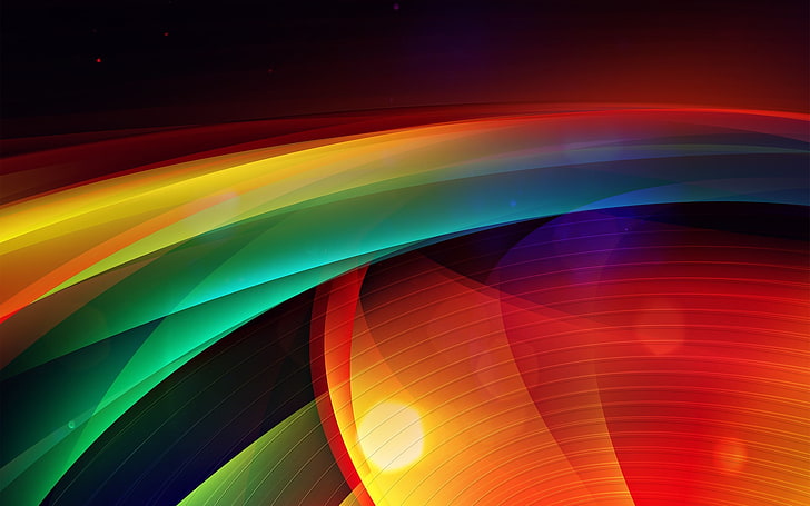 abstract, colorful, shapes, digital art, multi colored, backgrounds, HD wallpaper