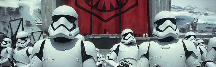 dual monitors, Storm Troopers, no people, red, representation