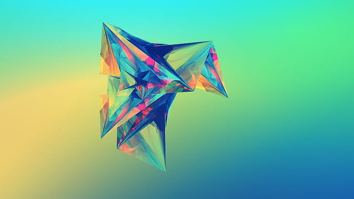 3D polygonal spikes art Wallpaper 8k HD ID:3577