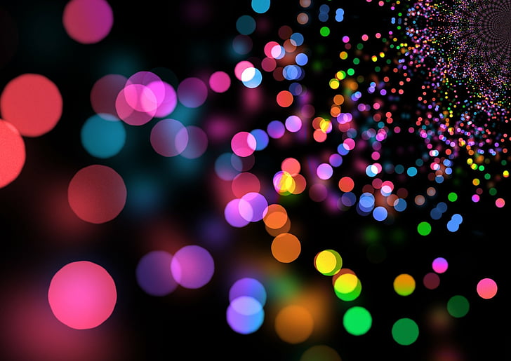 Abstract, Colors, Colorful, Dots, HD wallpaper