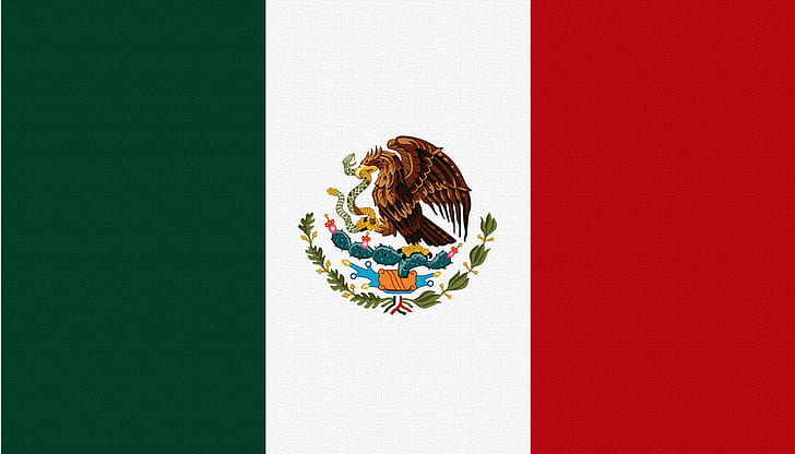 flag, snake, mexico, eagle