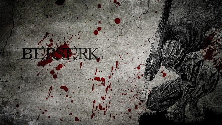 blood, monster, sword, spot, Berserk, Berserker, armor plate, HD wallpaper