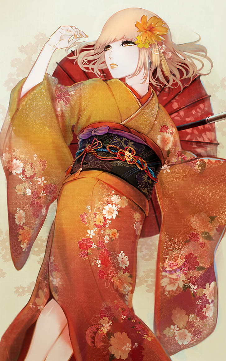 Midorikawa Hana, Japanese kimono, Prison School, anime girls