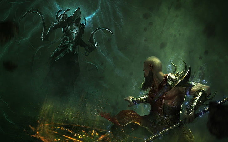Diablo, Diablo III, video games, fantasy art, digital art, smoke - physical structure