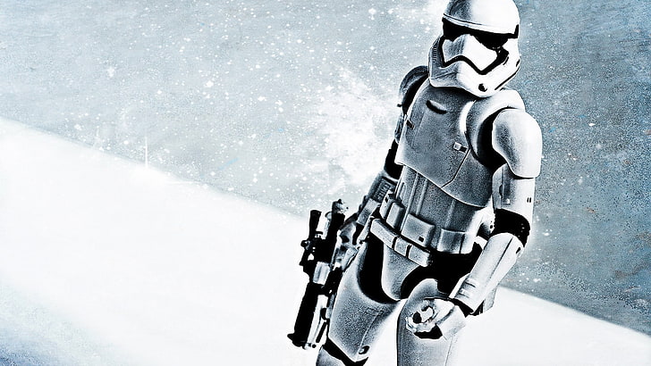 Stormtroopers holding gun, Star Wars, Star Wars: The Force Awakens, HD wallpaper