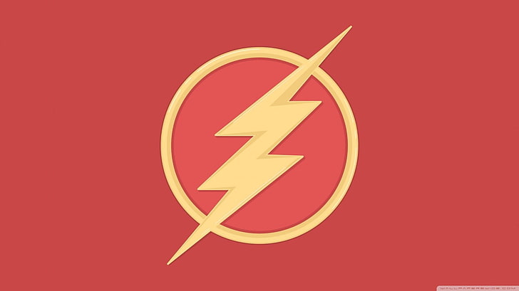 DC The Flash logo illustration, DC Comics, food, food and drink, HD wallpaper