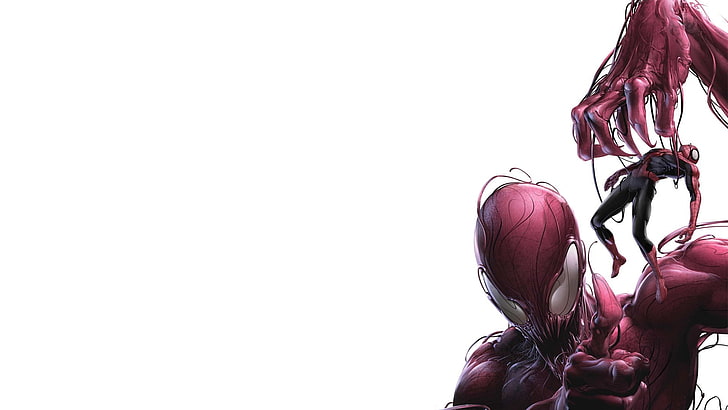 Marvel Spider-Man and Venom digital wallpaper, Carnage, Marvel Comics