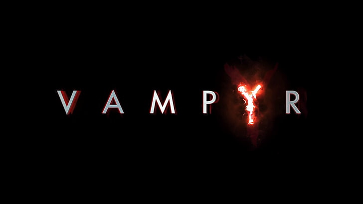 game logo, Vampyr, Vampire (video game), Vampire Knight, illuminated, HD wallpaper