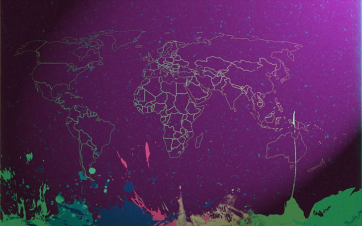 world map, HD wallpaper