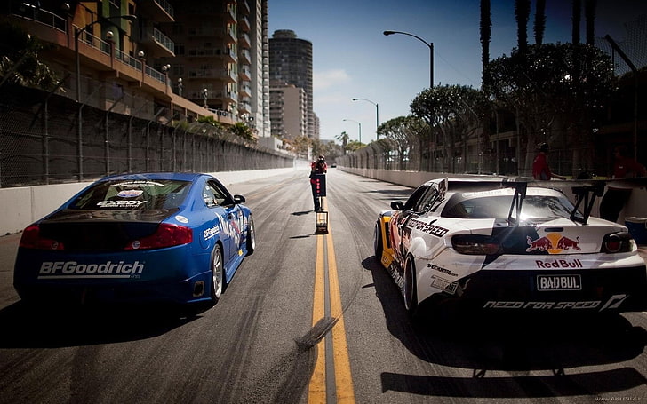 car, drift, Mazda RX-8, Red Bull, mode of transportation, motor vehicle, HD wallpaper