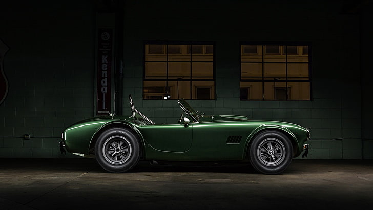 car, green cars, vehicle, Shelby, Shelby Cobra, mode of transportation, HD wallpaper