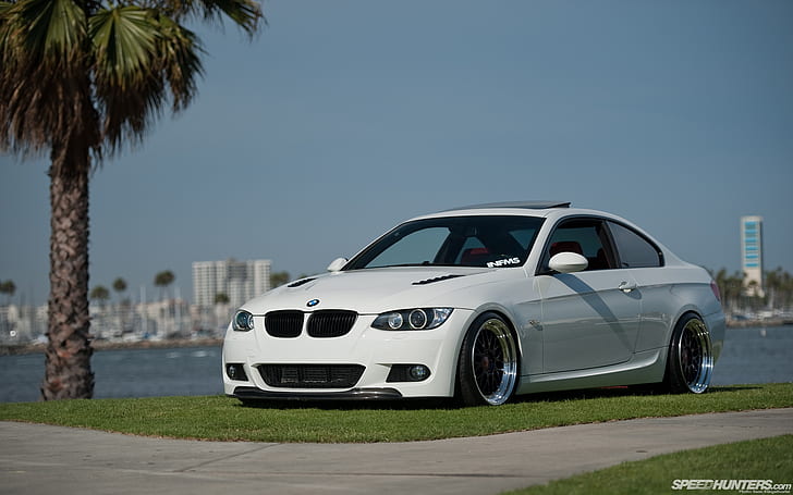 BMW M3 HD, white bmw e92, cars