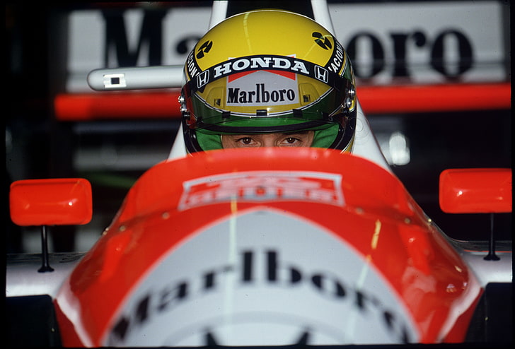 Hd Wallpaper Red And White Marlboro F1 Vehicle Mclaren Usa Phoenix Ayrton Senna Wallpaper Flare
