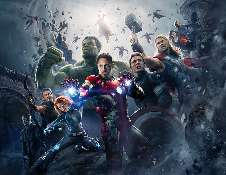 Marvel The Avengers poster, Avengers: Age of Ultron, Scarlet Witch, HD wallpaper