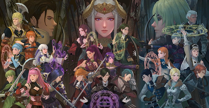 fire emblem three houses, video game characters, video game art