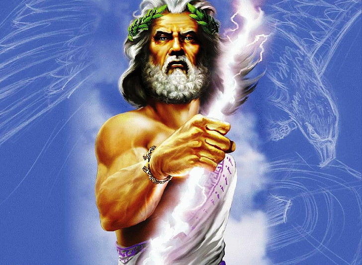 Zeus Greek God, Zeus illustration, Religious, lord, one person