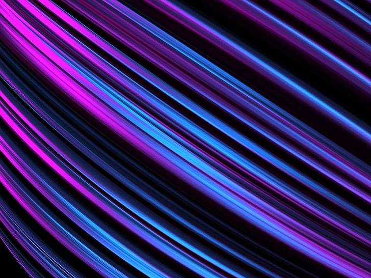 purple and blue light wave wallpaper, lines, obliquely, stripes, HD wallpaper