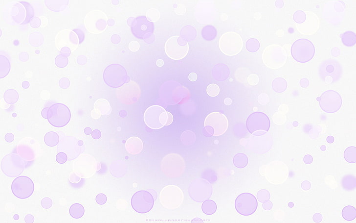 pink and white polka-dots, purple, circles, color, Abstraction, HD wallpaper