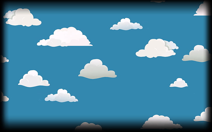 untitled, clouds, artwork, minimalism, cloud - sky, cloudscape, HD wallpaper