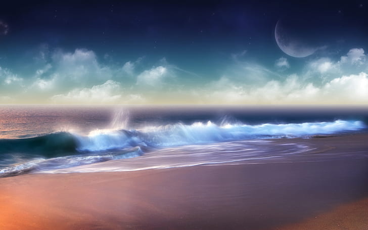 Superb Ocean Sunset HD wallpaper