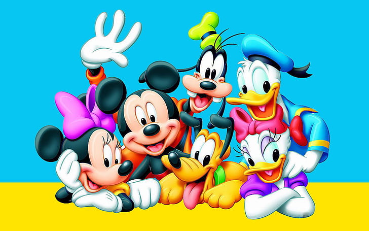 Donald Duck Daisy Duck Mickey Mouse Goofy And Pluto Cartoon Wallpaper Hd 2560×1600, HD wallpaper