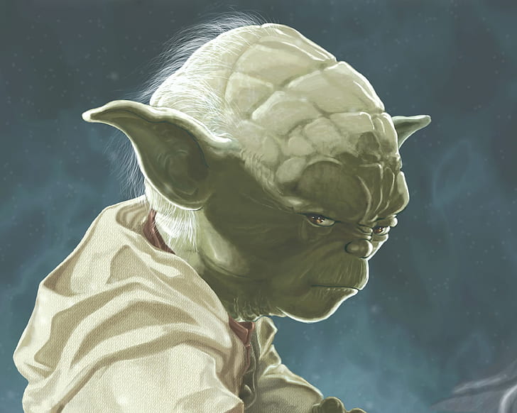 Star Wars Yoda Drawing HD, digital/artwork