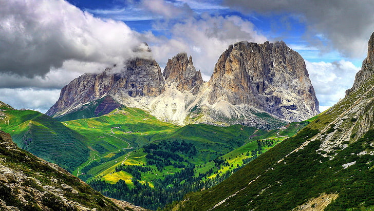 rocky mountains, landscape, nature, Dolomites (mountains), scenics - nature, HD wallpaper