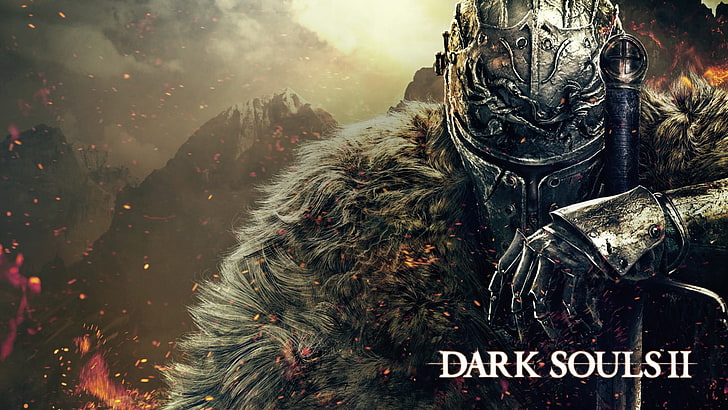 Dark Souls II wallpaper, video games, holiday, text, communication, HD wallpaper