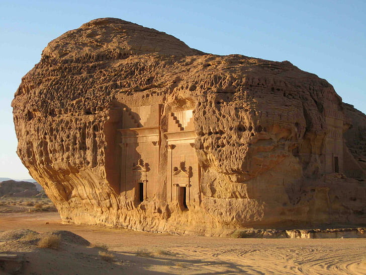 Mada'in Seleh, landscape, rock, saudi-arabia, archaeological