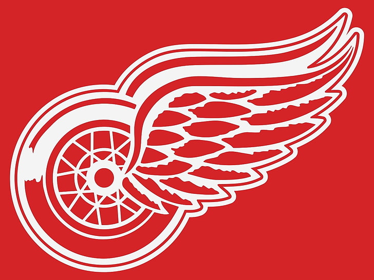 detroit red wings, art and craft, colored background, no people