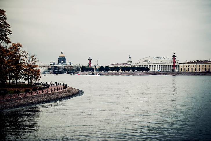 St. Petersburg, Russia, river, Neva, HD wallpaper