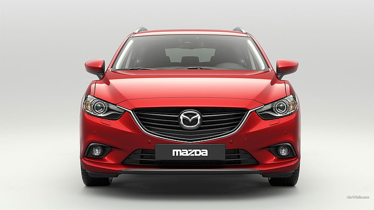 Mazda 6, red cars, vehicle, motor vehicle, mode of transportation, HD wallpaper