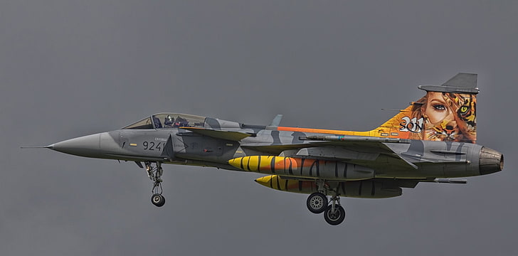 Jet Fighters, Saab JAS 39 Gripen, Aircraft, Warplane