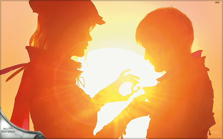 sunlight, silhouette, lens flare, Magic: The Gathering, video games