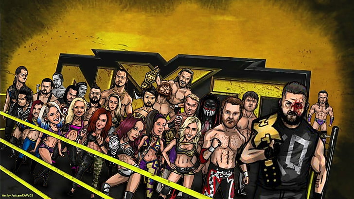 untitled, wrestling, WWE, NXT, crowd, large group of people, real people