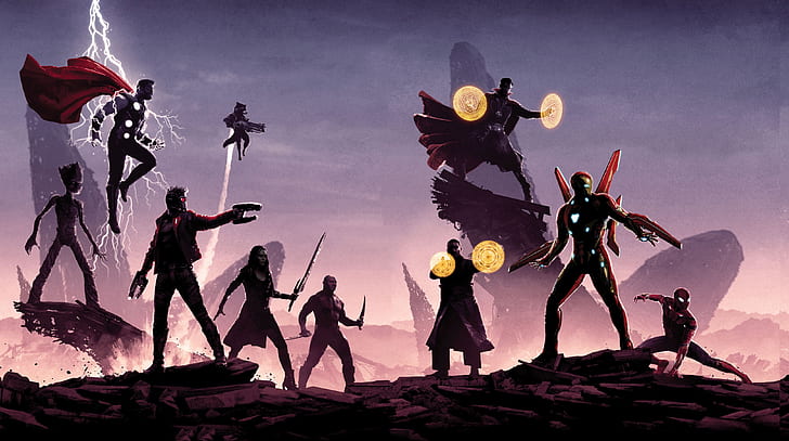 avengers infinity war, poster, hd, 4k, movies, 2018 movies, HD wallpaper